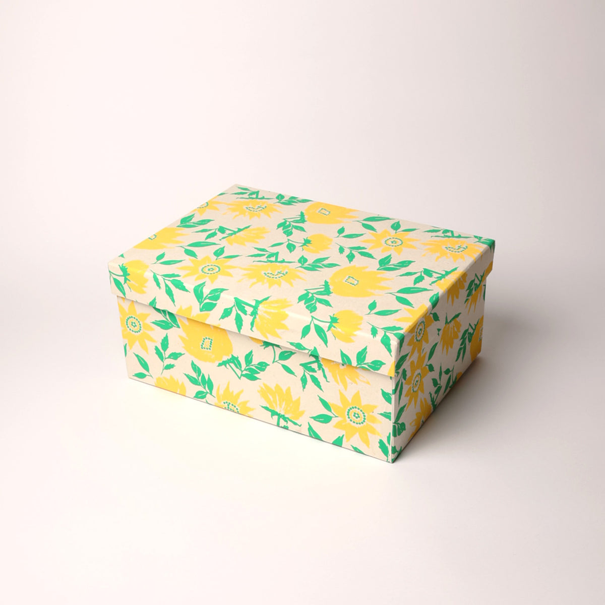 めぐり箱-yellow flowers　Lサイズ