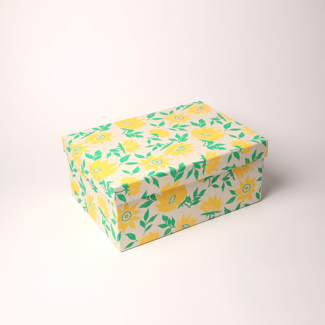 めぐり箱-yellow flowers　Lサイズ