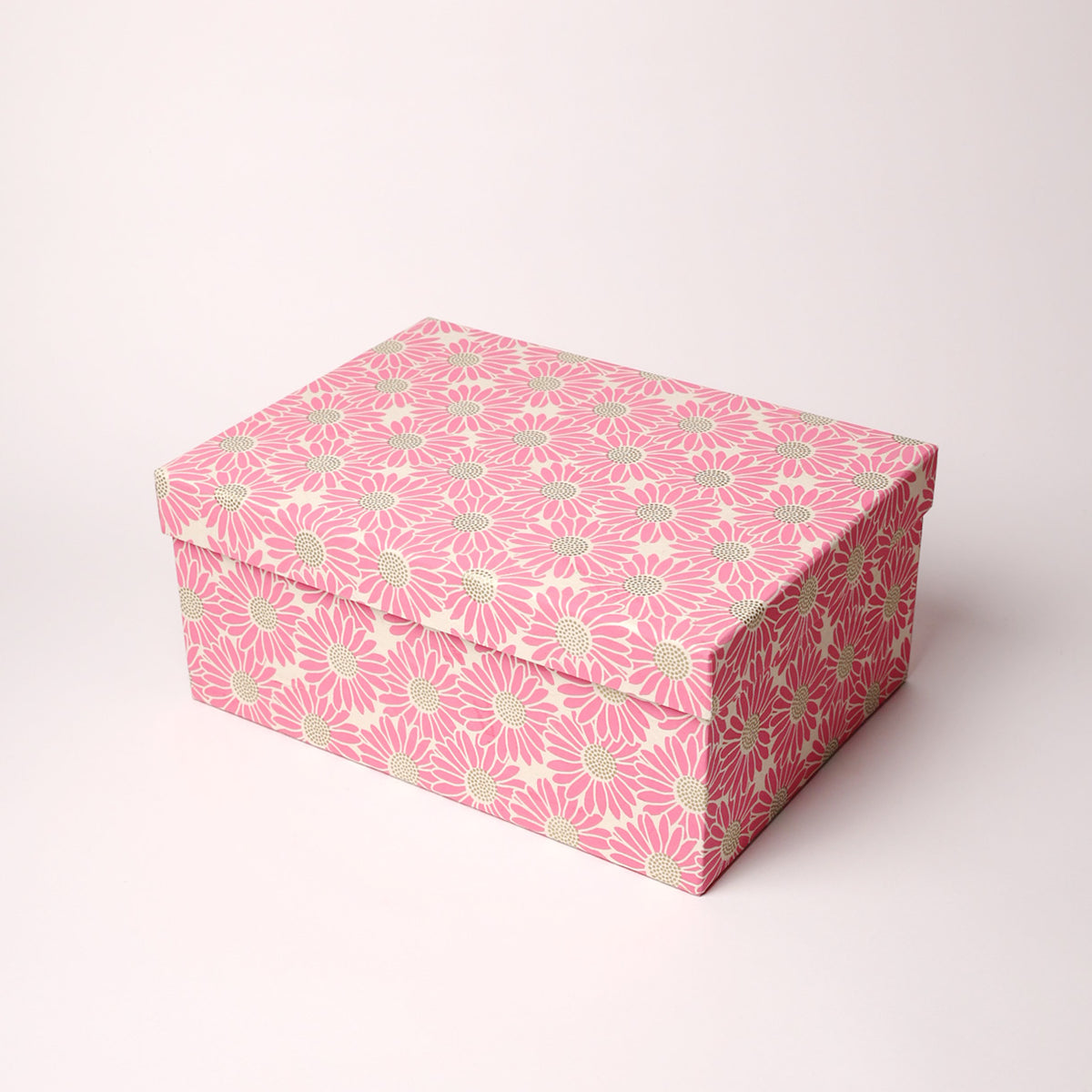 めぐり箱-pink flowers　Lサイズ